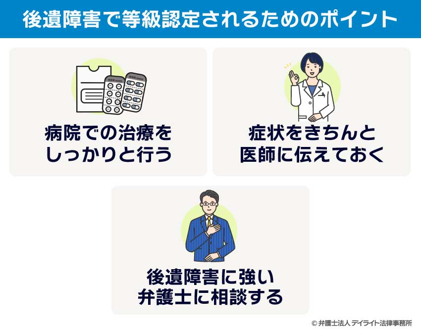 後遺障害で等級認定されるためのポイント