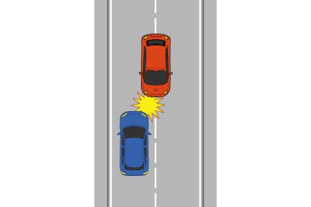 センターラインオーバーの対向車と正面衝突。会社の責任は？ | 交通事故の相談はデイライト法律事務所