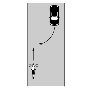 バイクと自動車のサンキュー事故図4