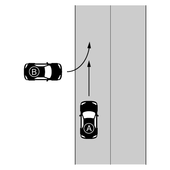 道路の外から左折して道路の進入する場合の事故図