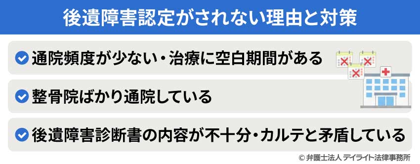 後遺障害認定がされない理由と対策