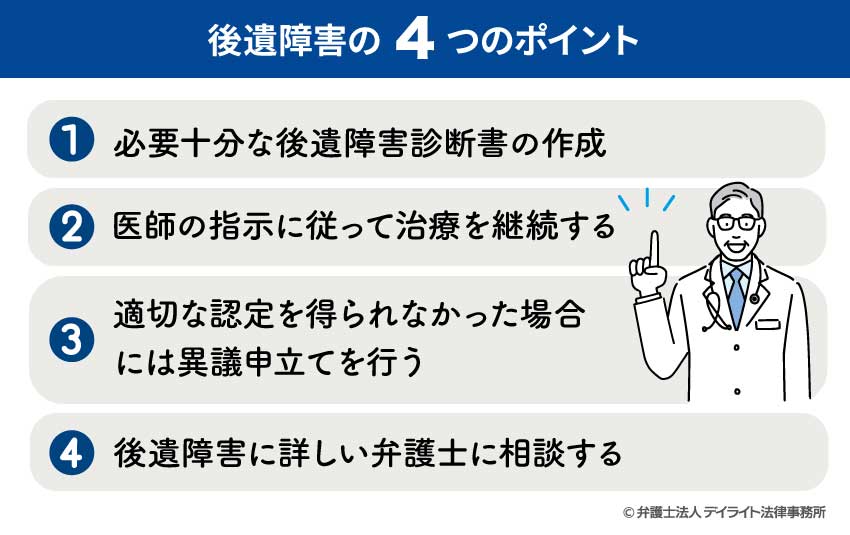 後遺障害の4つのポイント