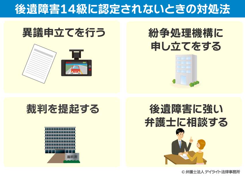 後遺障害14級に認定されないときの対処法