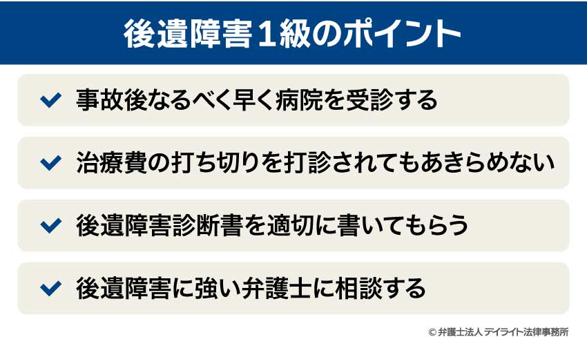 後遺障害1級のポイント
