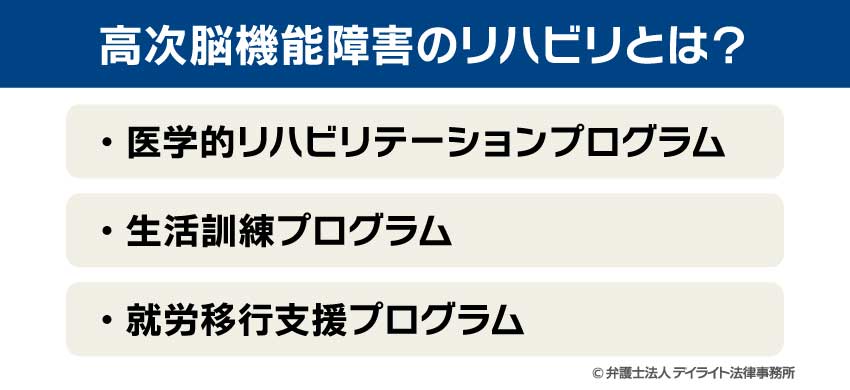 高次脳機能障害のリハビリとは？
