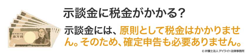 示談金に税金がかかる？