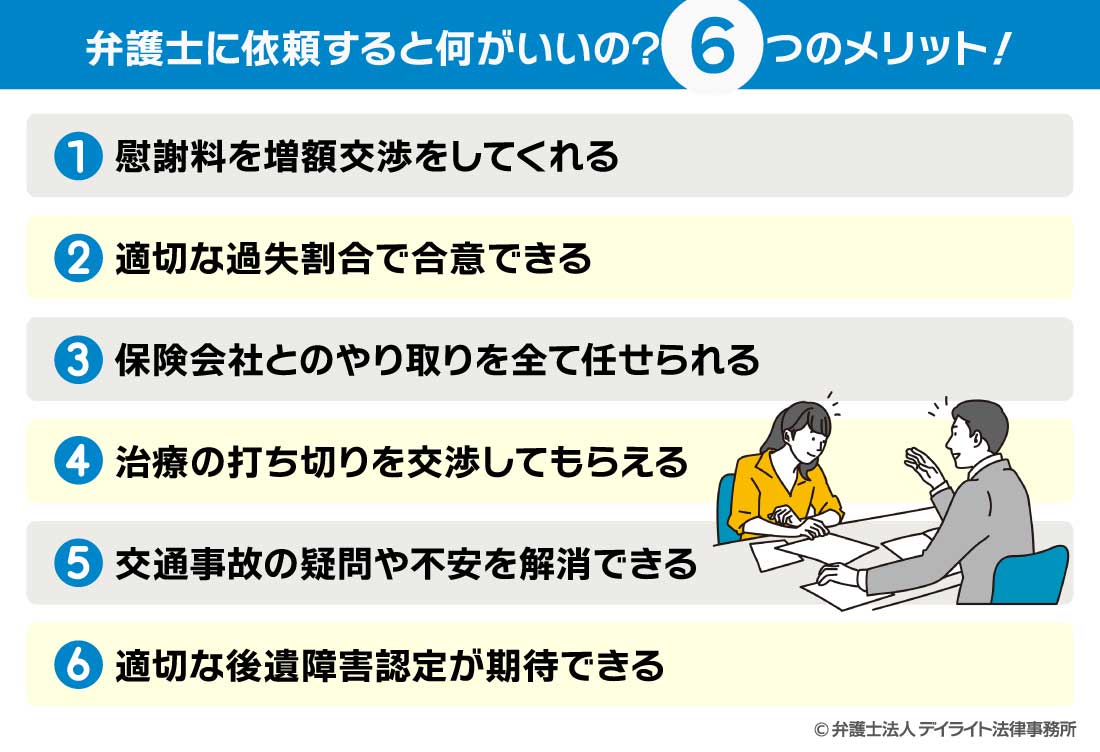 弁護士に依頼すると何がいいの？6つつのメリット！