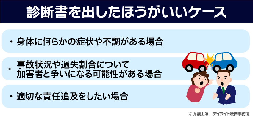 診断書を出したほうがいいケース