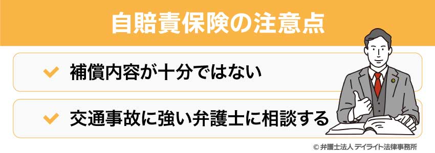 自賠責保険の注意点