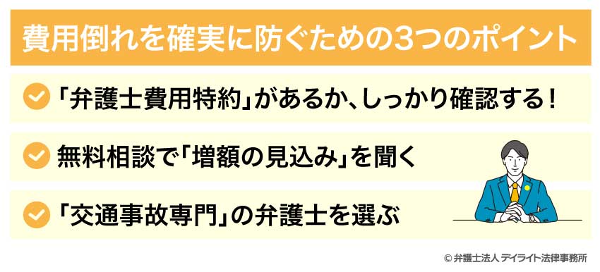 費用倒れを確実に防ぐための3つのポイント
