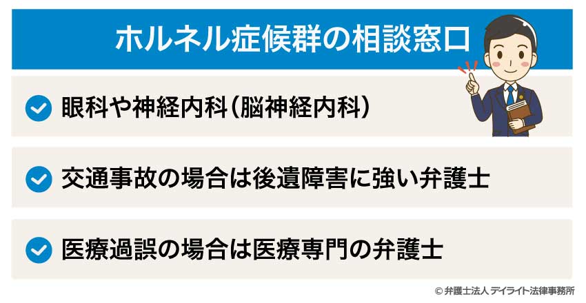 ホルネル症候群の相談窓口