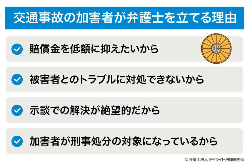 交通事故の加害者が弁護士を立てる理由