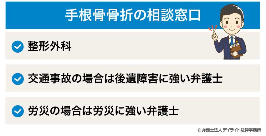 手根骨骨折の相談窓口