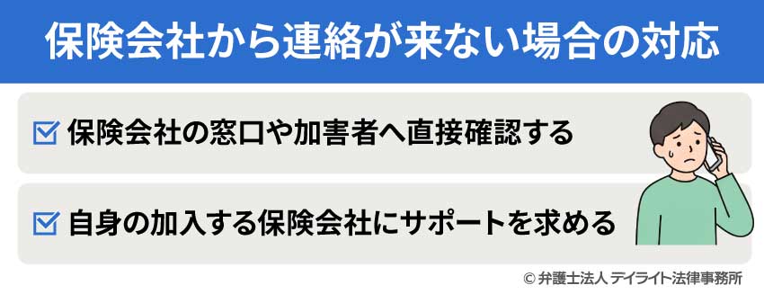 保険会社から連絡が来ない場合の対応