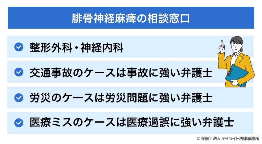 腓骨神経麻痺の相談窓口