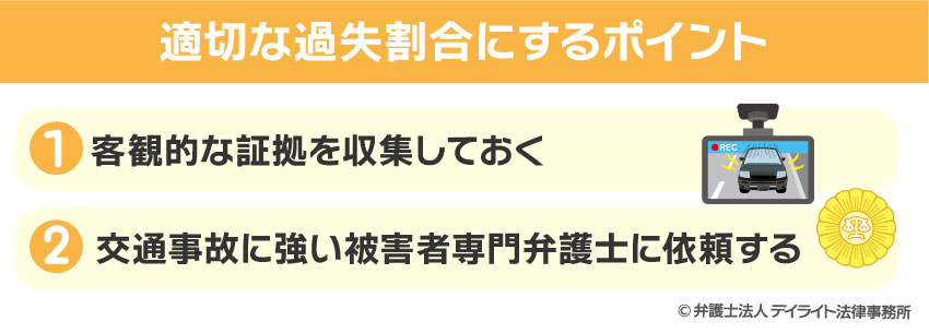 適切な過失割合にするポイント