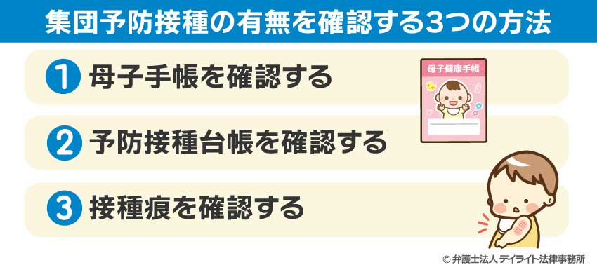 集団予防接種の有無を確認する3つの方法
