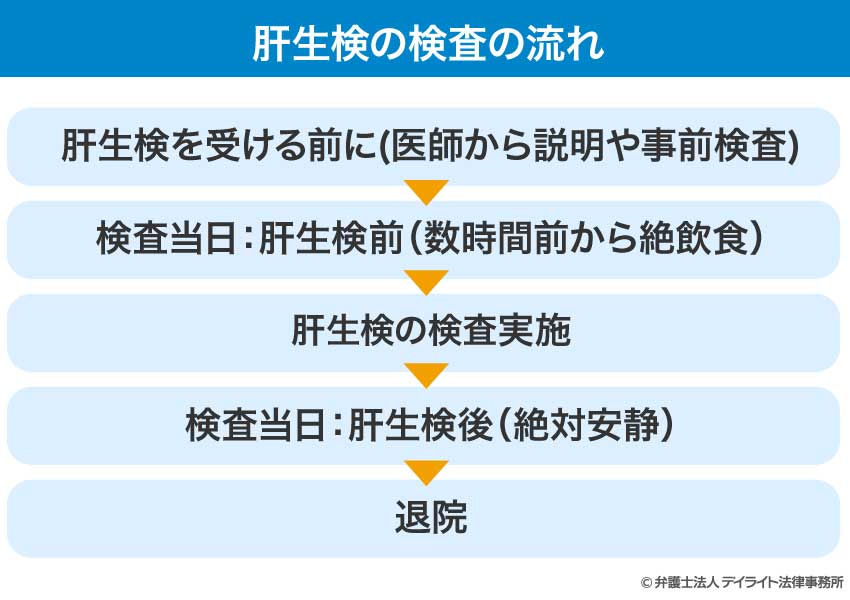 肝生検の検査の流れ