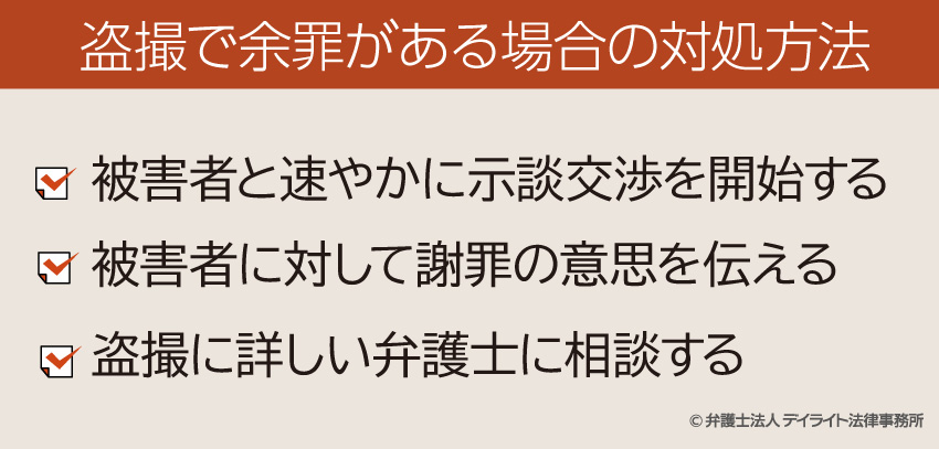 盗撮で余罪がある場合の対処方法