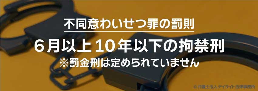 不同意わいせつ罪の罰則