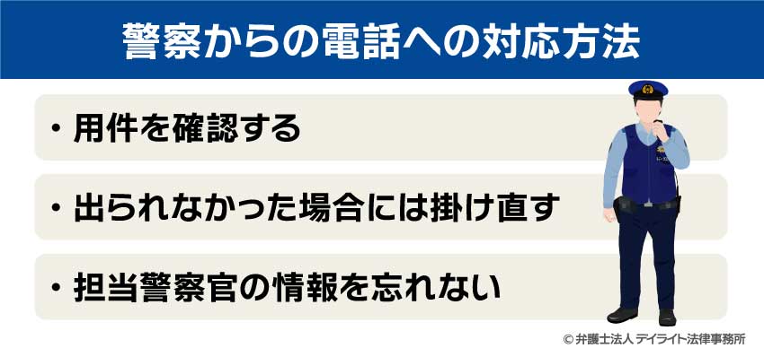 警察からの電話への対応方法
