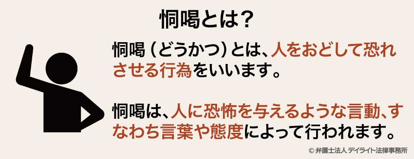 恫喝とは