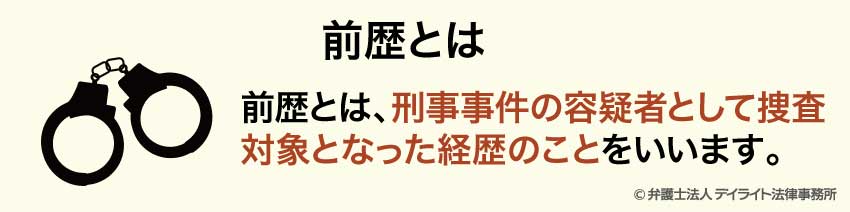 前歴とは