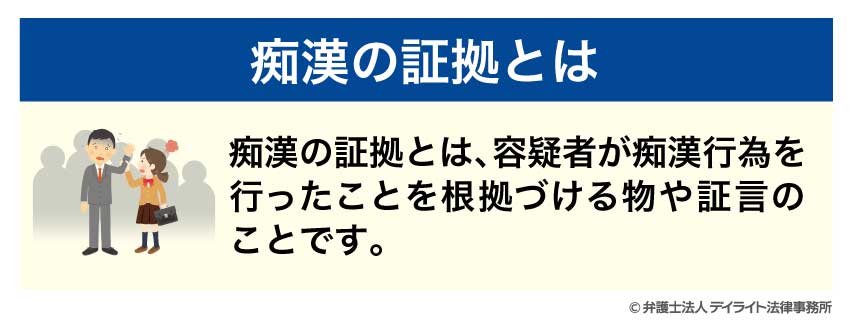 痴漢の証拠とは