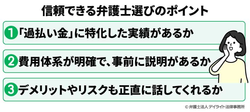 信頼できる弁護士選びのポイント