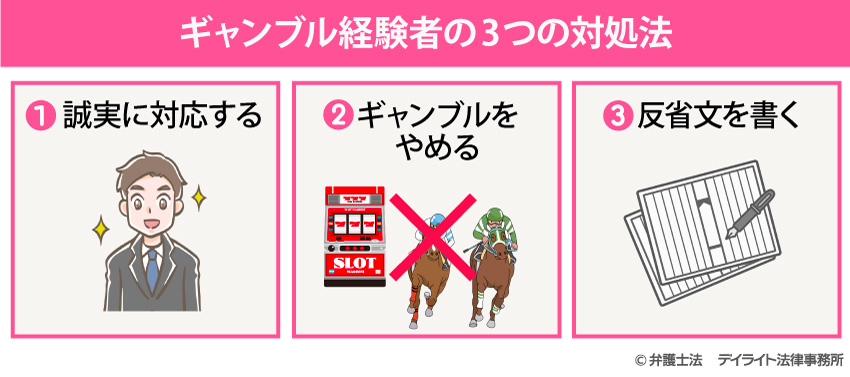 ギャンブル経験者の3つの対処法
