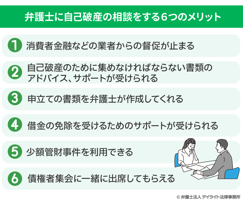 弁護士に自己破産の相談をするメリット