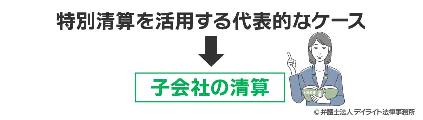 特別清算を活用する代表的なケース