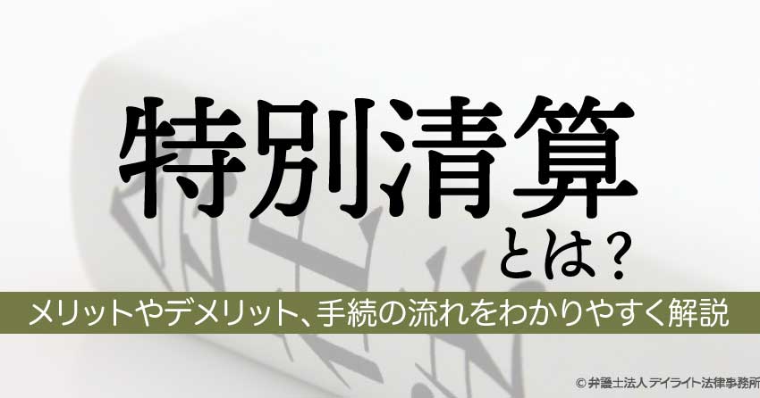 特別清算とは？
