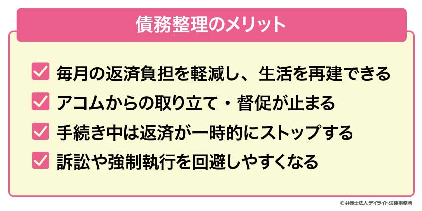 債務整理のメリット