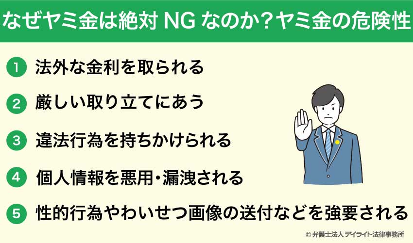 なぜヤミ金は絶対NGなのか？ヤミ金の危険性