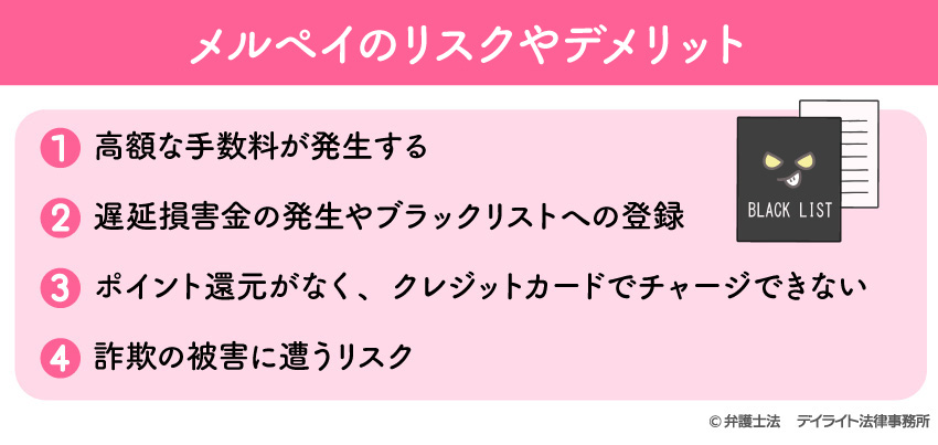 メルペイのリスクやデメリット