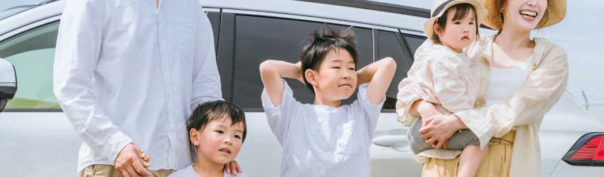 笑っている家族