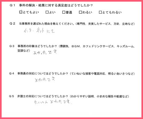 お客様の声画像