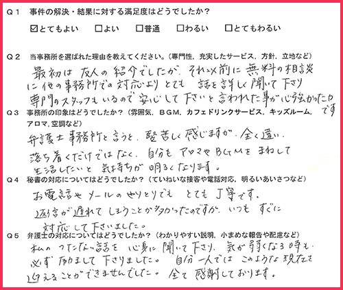 お客様の声画像