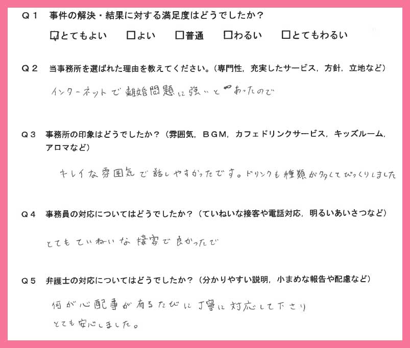 お客様の声 19年以前