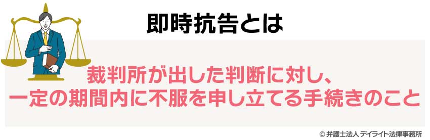 即時抗告とは