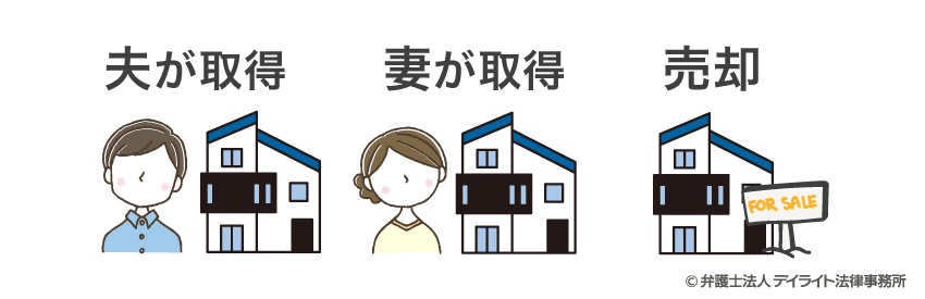 自宅の分け方の3パターン