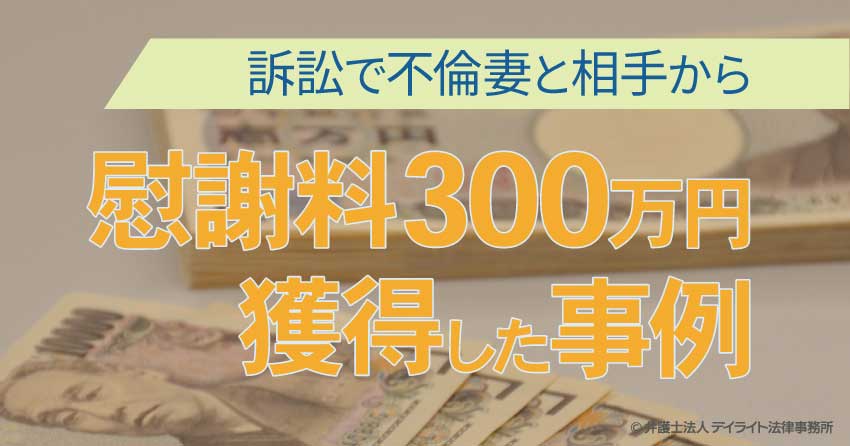 慰謝料300万円獲得事例