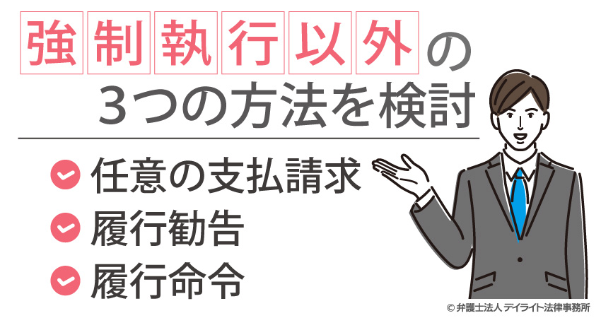強制執行以外の3つの方法