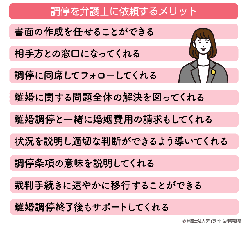 調停を弁護士に依頼するメリット