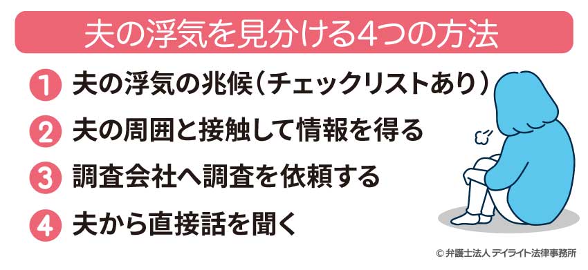 夫の浮気を見分ける4つの方法