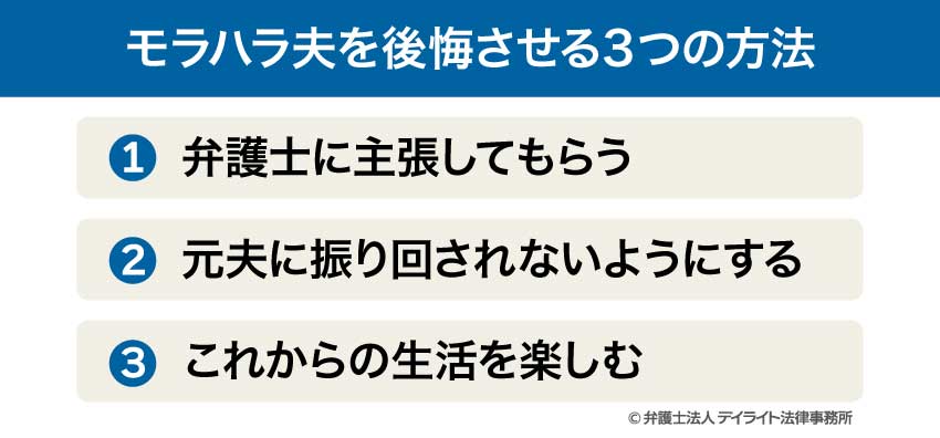モラハラ夫を後悔させる3つの方法