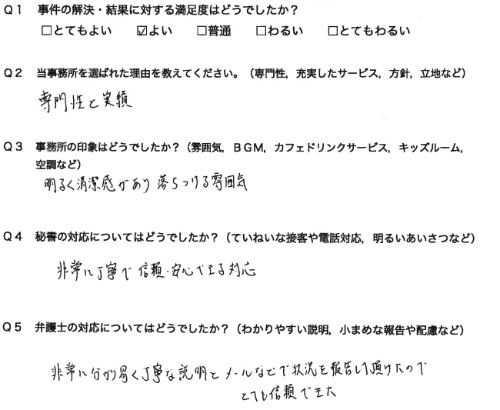 お客様の声画像