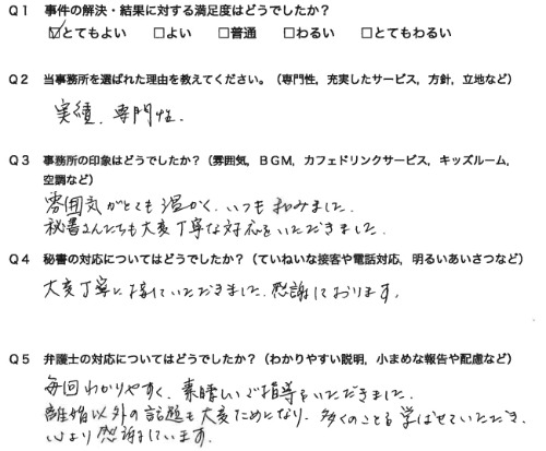 お客様の声画像