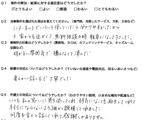 お客様の声画像